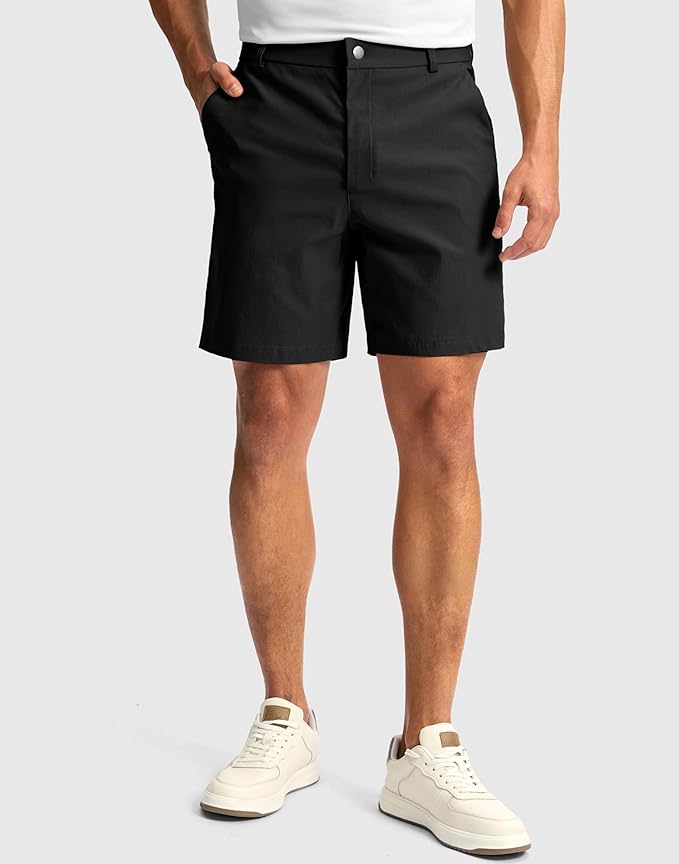 G Gradual Men's Golf Dress Shorts 5"/ 7"/ 9" Stretch Casual Work Flat Front Shorts for Men with 3 Pockets Quick Dry