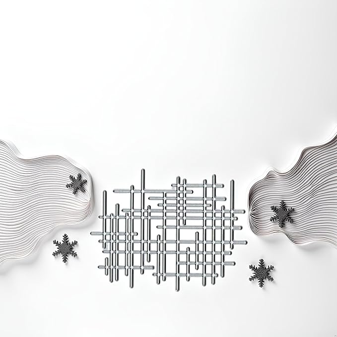 1Pc Silver Irregular Lines Metal Cutting Dies - Image 5