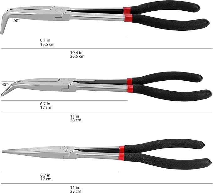 Amazon Basics Long Reach Needle Nose Pliers Tool Set - Image 5