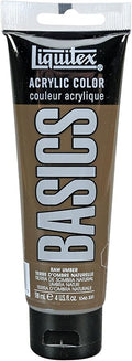 Liquitex BASICS Acrylic Paint, 118ml Tube, Raw Umber by Liquitex