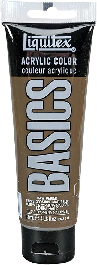 Liquitex BASICS Acrylic Paint, 118ml Tube, Raw Umber by Liquitex