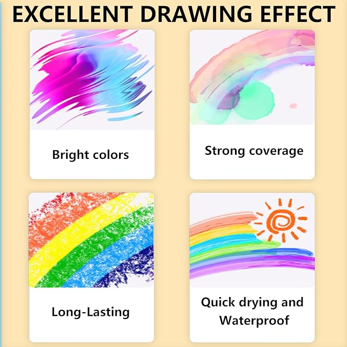 Gunsamg Fine Tip Acrylic Paint Markers – 100 Colors Acrylic Paint Pens - Image 5