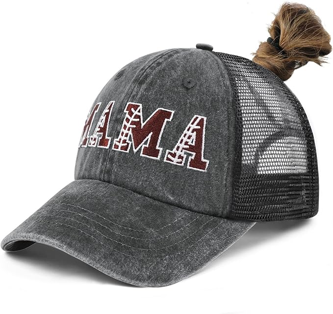 Mama Trucker Hat Mothers Day Birthday Gifts for Mother Mom Mama Embroidered Adjustable Washable Baseball Cap