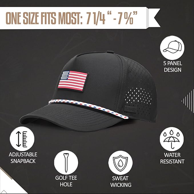 Curves & Clubs Titties Golf Hat - Funny Golf Hat, Titties Hat - Funny American Hat - One-Size-Fits-All - Men's Gifts