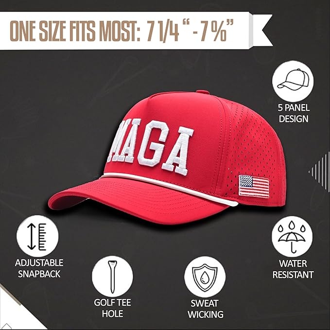 Curves & Clubs Titties Golf Hat - Funny Golf Hat, Titties Hat - Funny American Hat - One-Size-Fits-All - Men's Gifts