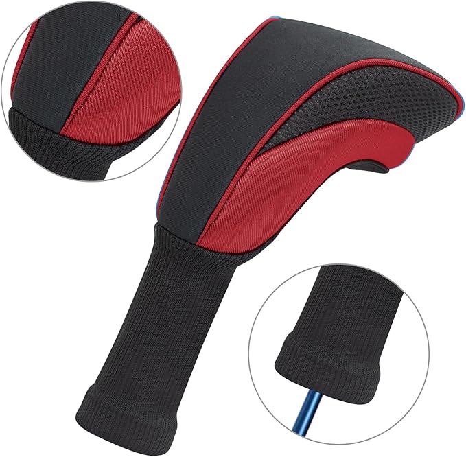 Wood Headcover Golf Club Covers Driver Headcovers Nylon Head Covers Designed to Fit All Woods - 3/4/5/6 Pack/Set Golf Accessories Suitable for Men and Women
