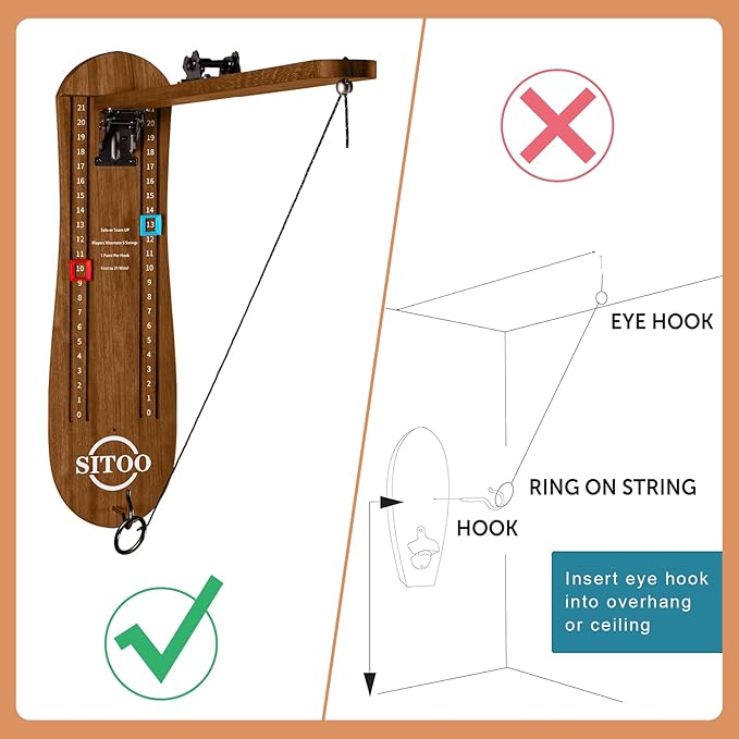 Ring Toss Game for Adults, Outdoors Games, Hook and Ring Game - Image 7