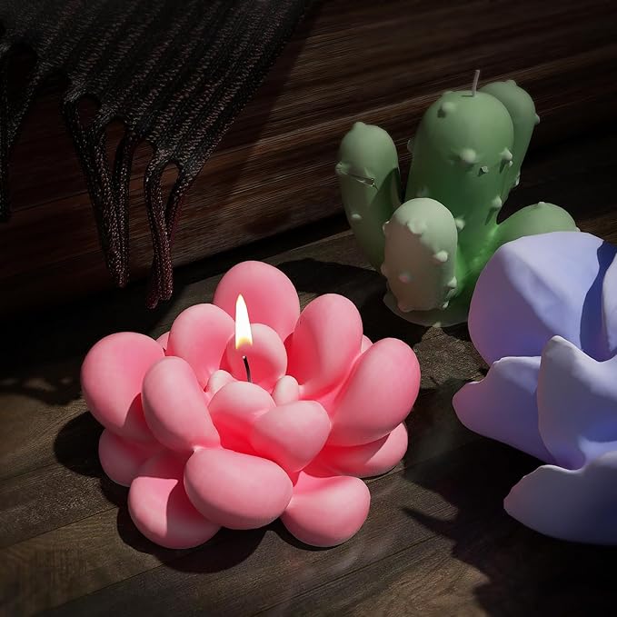 Succulent Candle Mold 16 Pcs - Image 3