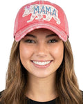 Funky Junque Distressed Vintage Baseball Cap - Embroidered Patch Women's Hat - Holiday, Lifestyle & Patriotic Designs