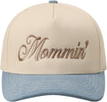 MIRMARU Two-Tone Vintage Canvas Trucker Hats for Men & Women, Adjustable Size Baseball Caps with Trendy Embroidered Design