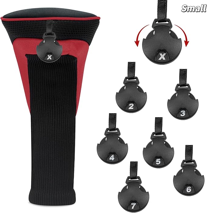 Wood Headcover Golf Club Covers Driver Headcovers Nylon Head Covers Designed to Fit All Woods - 3/4/5/6 Pack/Set Golf Accessories Suitable for Men and Women