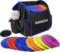Disc Golf Set with Bag - 12 PCS Flying Disc Golf Discs for Beginner with Putter, Midrange, Driver | Portable Disc Golf Backpack Holds 28+ Discs Free Stand Bag Design for Convenient Use
