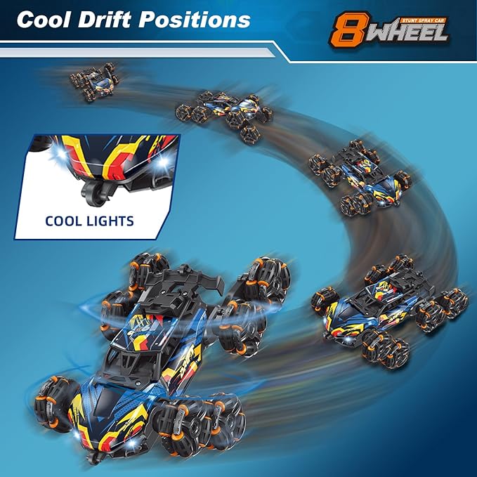 Cool 8 Wheels Hand Controlled rc Stunt Car Toys, Gesture Sensing Remote Control - Image 3