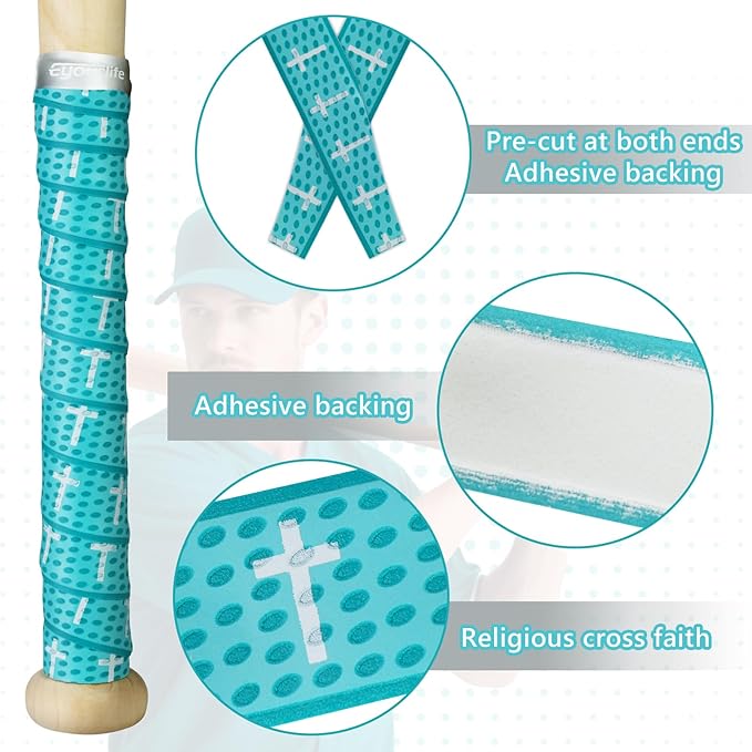 Eyourlife 2/4 Pack Baseball Bat Grip Bat Wraps for Baseball Lifestyle Softball Gifts Pro Feel Non-Slip Elite Batting Grip Tape for Bats Players