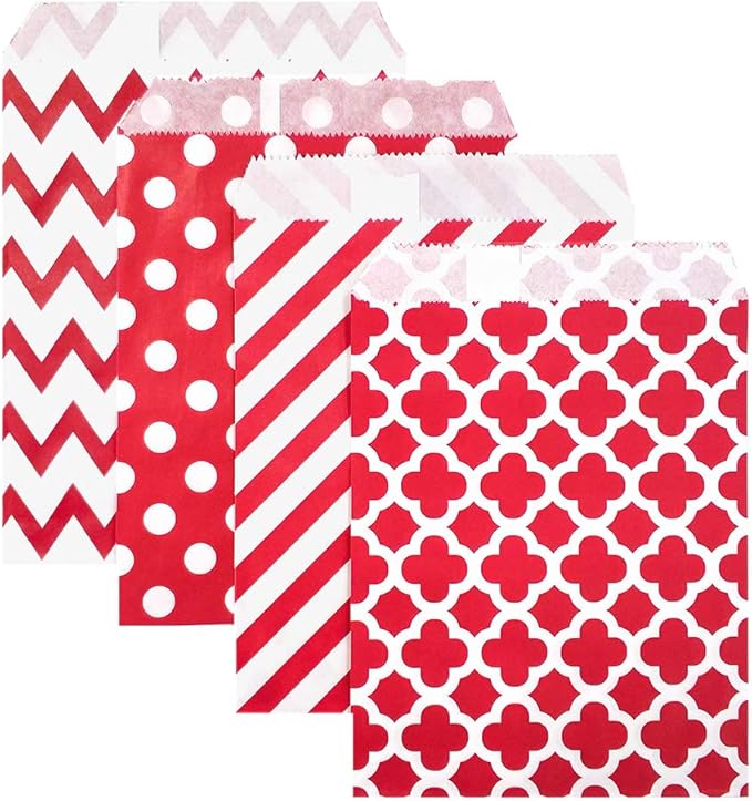 KEYYOOMY 200 Pcs Red Candy Buffet Bags by KEYYOOMY