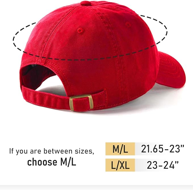 FURTALK Unisex Vintage Washed Unstructured Baseball Cap Washed Cotton Adjustable Dad Hat