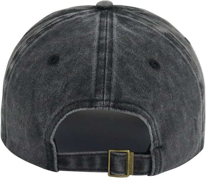 KKMKSHHG Side by Side Hair Don't Care Baseball Cap, Funny Embroidered Adjustable Washed Cotton Outdoor Car Hat for Women Men