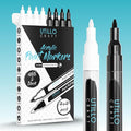 White+Black Paint Pen Extra Fine Tip Made in Japan | Bold Color+100% Coverage | by UtilloCraft
