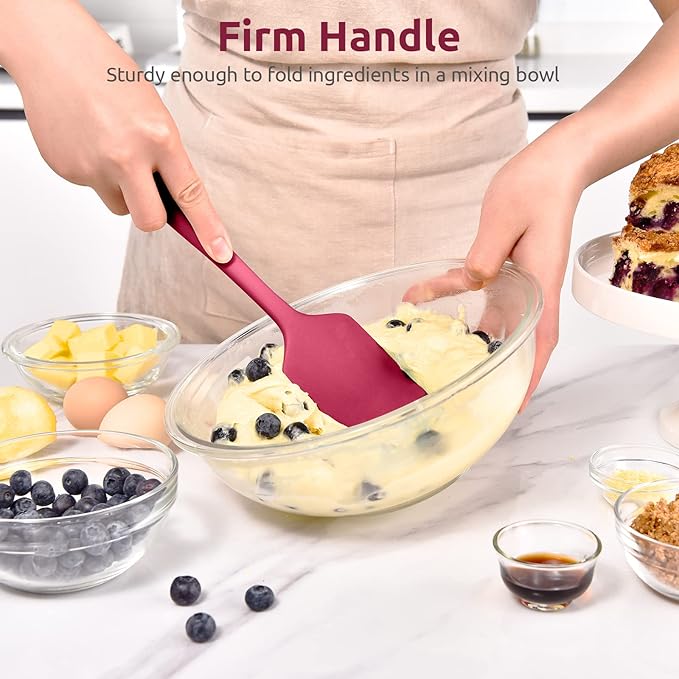 Heat Resistant Silicone Spatula Set: U-Taste 600ºF High Temp Seamless Food - Image 5