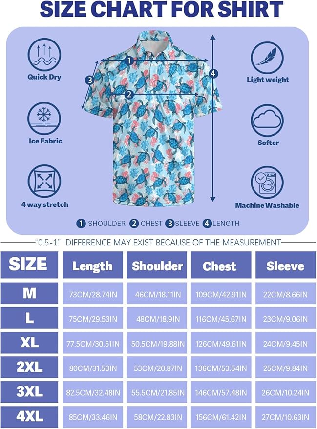 HUURAY Funny Golf Polos for Men Funny Print Short Sleeve Shirts Quick Dry Polo Shirts Hawaiian Shirt Performance Golf Outfits
