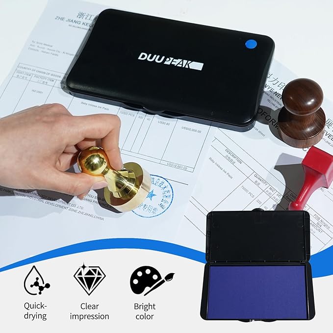 Large Ink Pad for Stamps, 6.14"×3.38" Stamp Pad, Ink Pad for Office, - Image 3