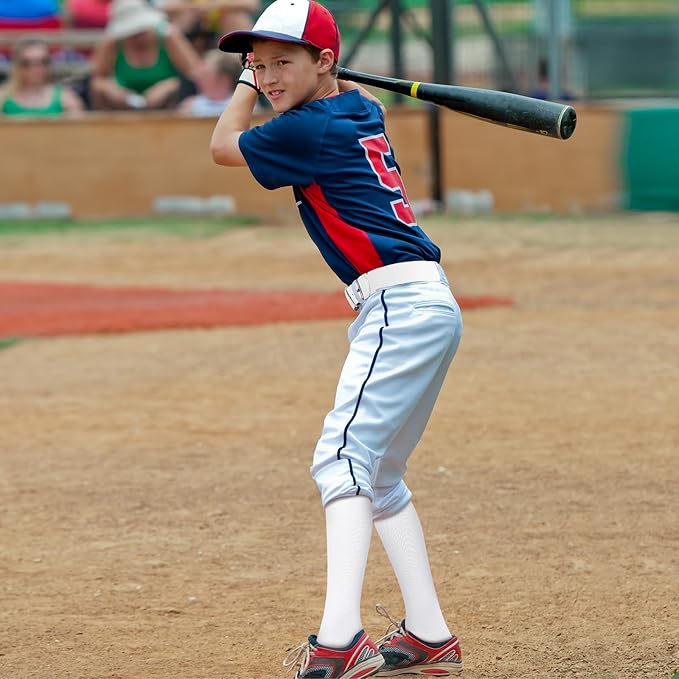 Haysandy Baseball or Softball Sock and Belt Combo Set 3 Football Baseball Socks with Softball Belt for Youth Boys Kids