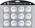 Team Golf NFL Dozen Regulation Size Golf Balls, 12 Pack, Full Color Durable Team Imprint