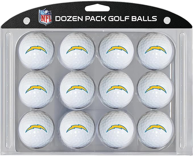 Team Golf NFL Dozen Regulation Size Golf Balls, 12 Pack, Full Color Durable Team Imprint