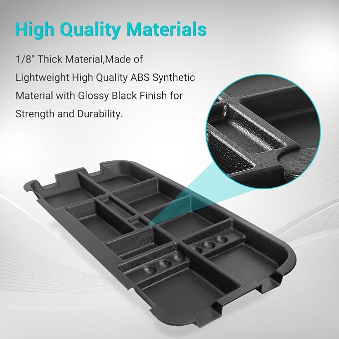 10L0L Golf Cart Under Seat Storage Tray Fits EZGO TXT, RXV, Club Car DS, Club Car Precedent, Yamaha G29, Electric Vehicle with Original Trojan Battery Underseat Organizer Container Holder Plate