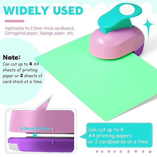 CHENGU 16 Pcs Craft Holes Punch Paper Punchers Scrapbook Punches - Image 5