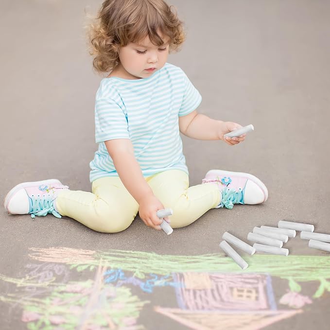 20 Pcs Sidewalk Chalks for Kids Non Toxic Jumbo Chalk for Party Gift Outdoor - Image 7