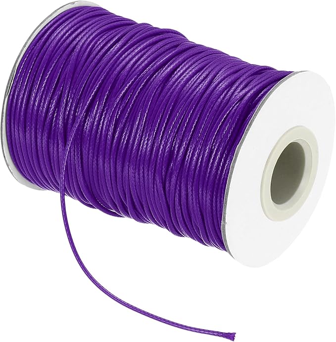 MECCANIXITY Waxed Cord 1.5mm Waxed Thread 87 Yard Wax String Leather Cord by MECCANIXITY