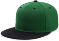 CHOK.LIDS Flat Bill Visor Classic Snapback Hat Blank Adjustable Brim High Top End Trendy Color Style Plain Tone Baseball Cap