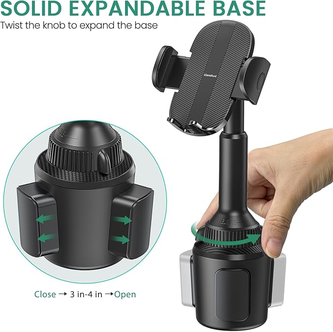 ICARMOUNT Golf Cart Phone Holder Mount, Golf Cart Accessories Universal Cup Phone Holder Mount for All 4.7-6.9" Cell Phones, Fit EZGO Club Car Yamaha, Car, Truck, Golf Gifts for Men, Women
