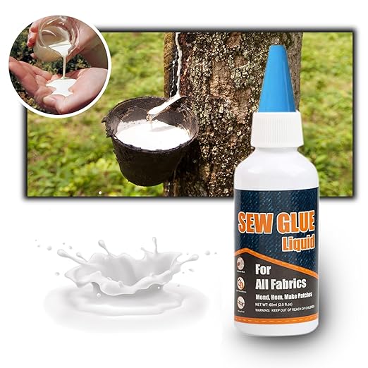 1 Min Quick Bonding Fast Dry Sew Glue Liquid Reinforcing Adhesive Speedy Fix - Image 3