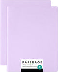 PAPERAGE Soft Cover Blank Journal Notebook, 2 Pack, 100 Pages, Large 7.5 inches by PAPERAGE