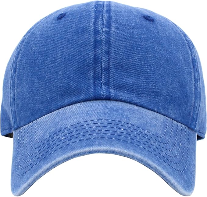 KBETHOS Classic Unisex Cotton Adjustable Low Crown Baseball Cap – Plain Dad Hat