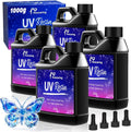UV Resin 1000g, Hard Type Clear Beginner-Friendly Kit, Upgraded Formula & by Honcaring