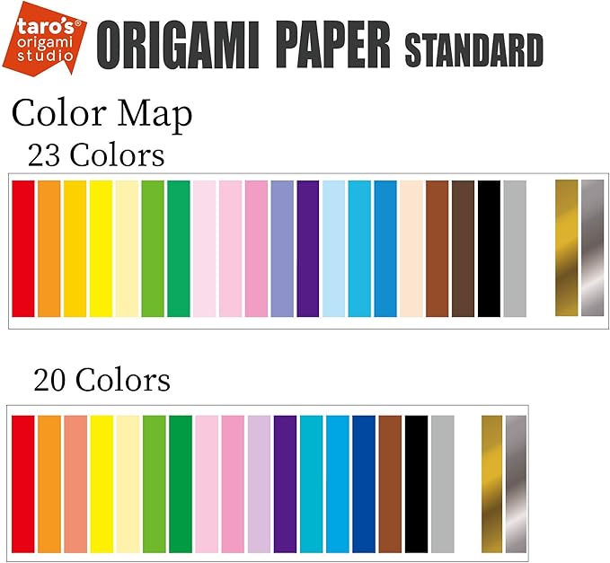 Standard 6 Inch One Sided 20 Colors 100 Sheets Square Easy Fold Premium - Image 3