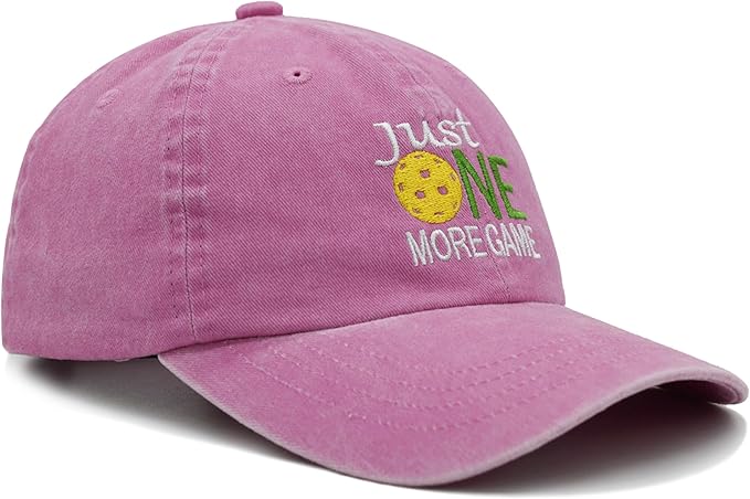 Waldeal Pickleball Hat,Adjustable Embroidered Washed Baseball Cap for Men Women