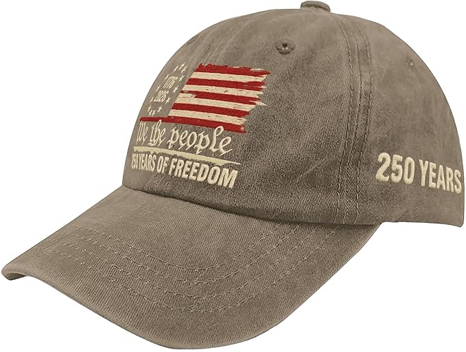 U.S. 250th Anniversary 250 Years Freedoms 1776-2026 Baseball Hats Funny