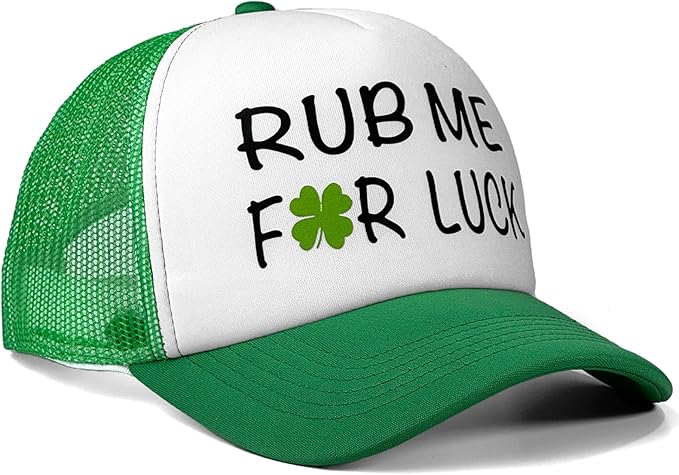 St Patricks Day hat Green Baseball Cap Shamrock Embroidered for man Women Funny