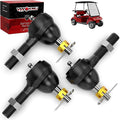 Ball Joint Kit, 3PCS Golf Cart Tie Rod Ends with Grease Fitting fit for Club Car DS 1976-2008 Gas & Electric, 2*Left-Hand OEM# 7540, 1*Right-Hand OEM# 7539, Tie Rod End for Golf Cart Club Car
