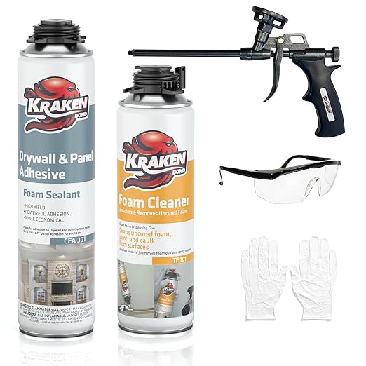KRAKEN BOND Drywall & Panel Adhesive Foam by KRAKENBOND
