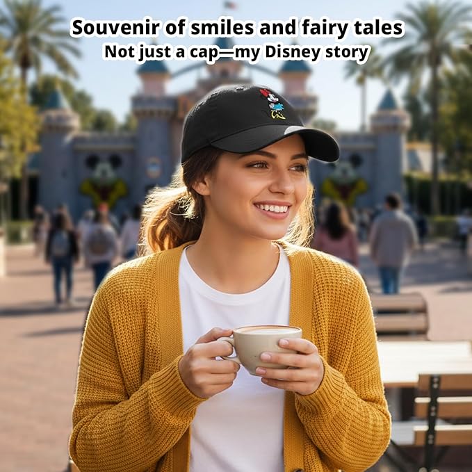 Disney Adult Baseball Cap, Minnie Mouse Adjustable Dad Hat