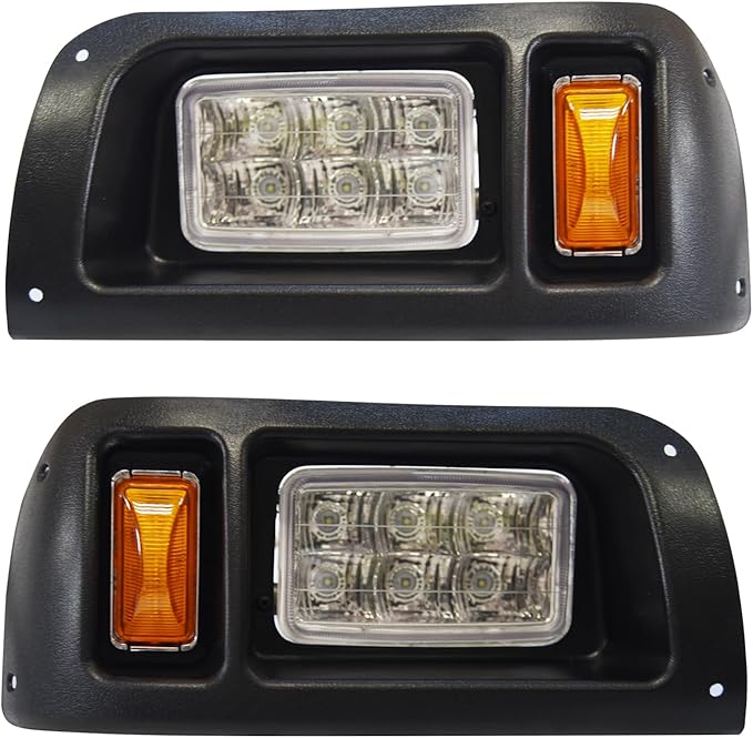 LED Golf Cart Headight Taillight Kit for Club Car Ds 1993-UP 12V Upgrade Basic Light Kit Compatible with Club Car DS