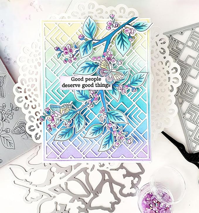 Cutting Dies Metal Stencils Scrapbooking Tools Flowers Lace Frame DIY Embossing - Image 6