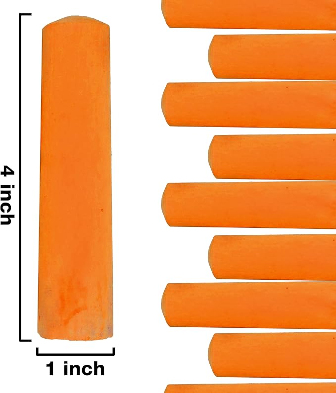 Kid Made Modern 60 Count Pack of Sidewalk Chalk – Orange - Image 3