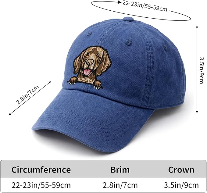 Pet Dog Lover Gifts,Embroidered Dog Baseball Hats for Men Women Dad Mom