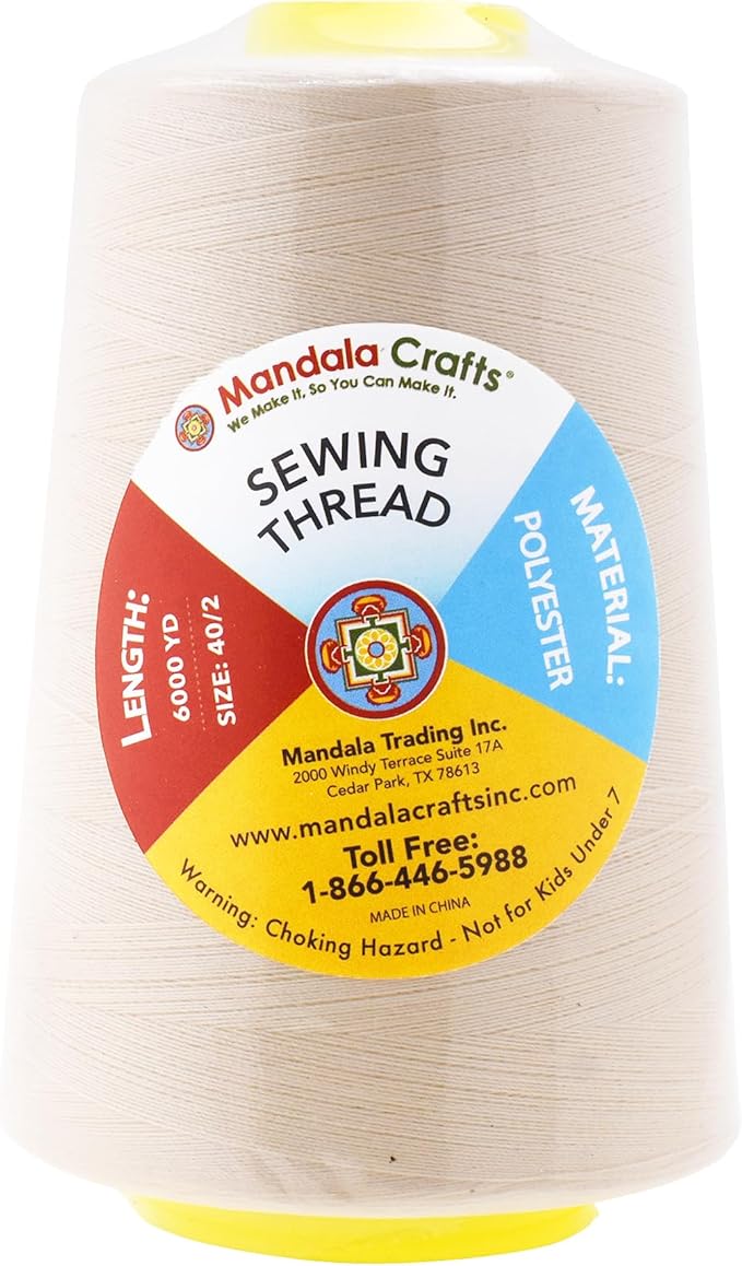 Mandala Crafts 4 Pack of Serger Threads Cones Spools - Image 3